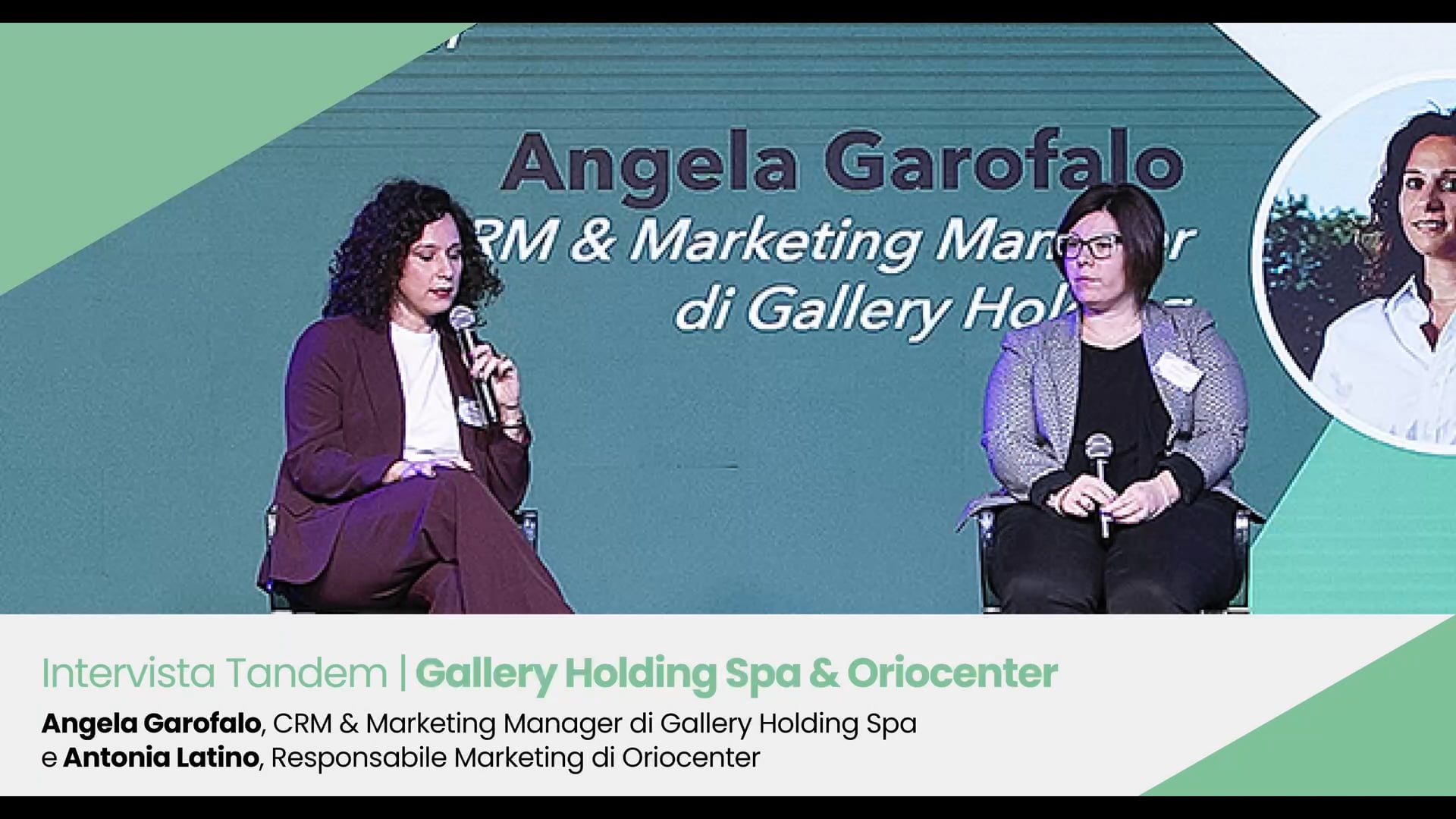 Unboxing Retail 2025. Angela Garofalo, CRM & Marketing Manager di Gallery Holding Spa, e Antonia Latino, Responsabile Marketing di Oriocenter