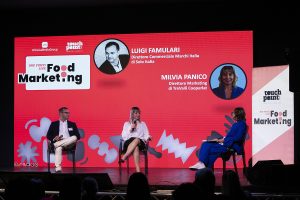 Luigi Famulari, Direttore Commerciale Marchi Italia di Solo Italia Milvia Panico, Direttrice Marketing di TreValli Cooperlat