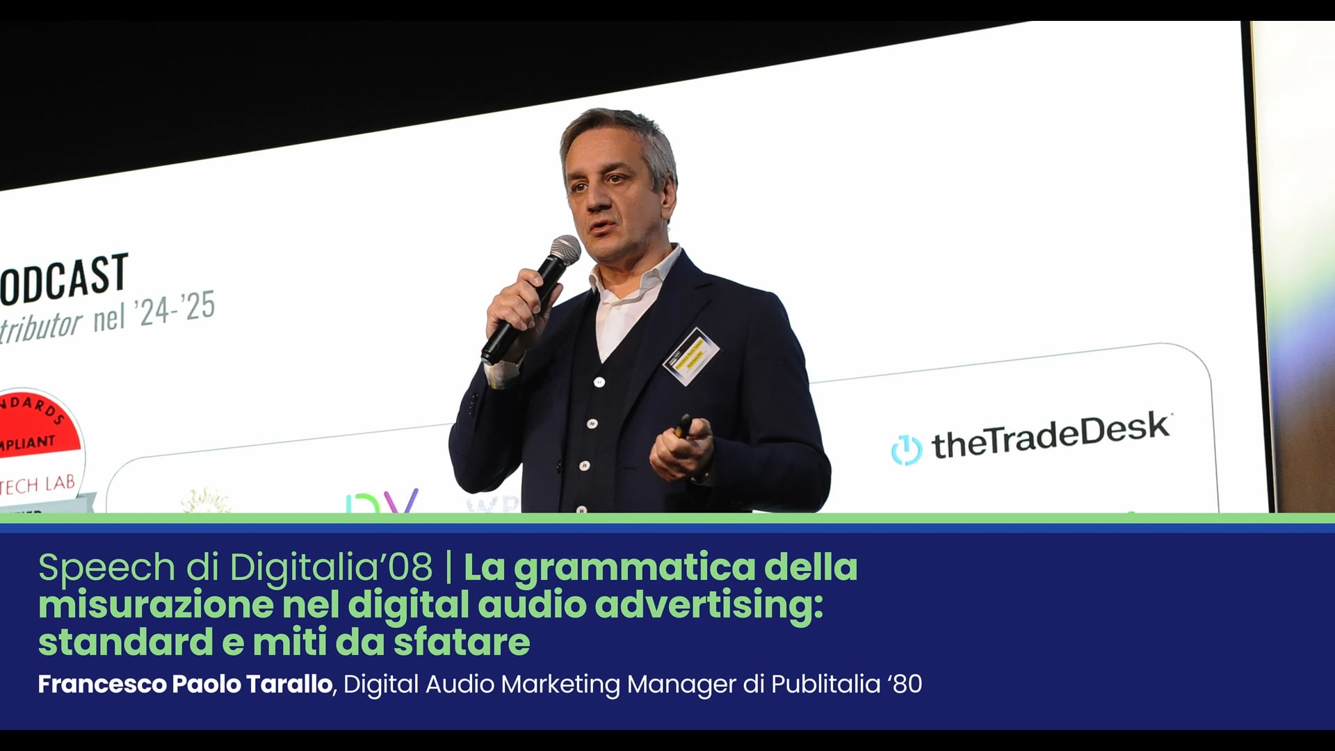 Digital Audio Unlocked 2026. Speech di Digitalia’08. Relatore:Francesco Paolo Tarallo, Digital Audio Marketing Manager di Publitalia '80